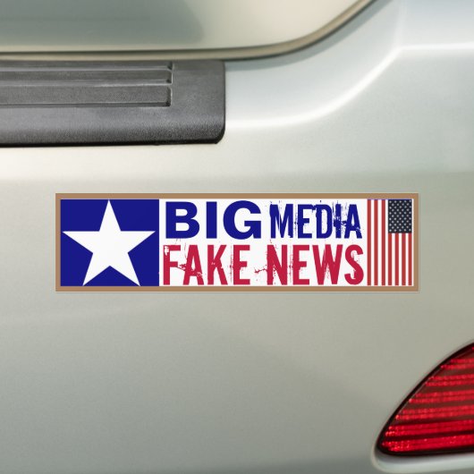 Big Media Fake News Autoaufkleber (Auf Auto)