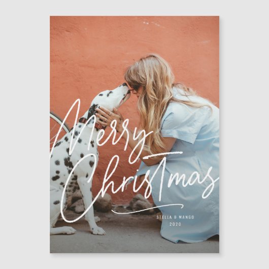 Big Merge Holiday Foto Magnet (Vorderseite)