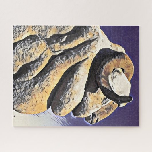 Big Merino große Schafe Australische Ikone herausf Puzzle (Horizontal)