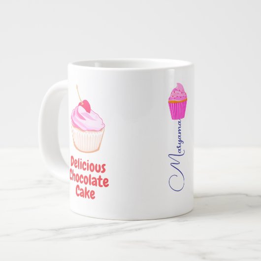 Big Microwavable Tasse für Chocolate Cup (Vorderseite Links)
