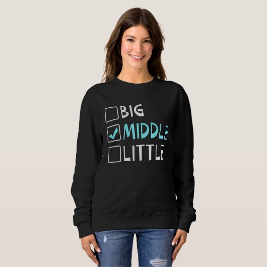 Big Middle Little Middle Brother Sweatshirt (Vorne ganz)