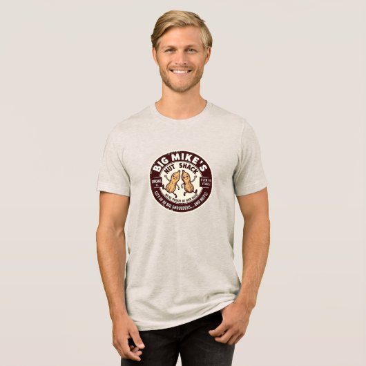 Big Mike's Nut Shack (Fictional) Tri-Blend Shirt (Vorderseite voll)