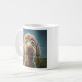 Big-Mit Augen-Australian Labradoodle Kaffeetasse (Vorderseite Links)