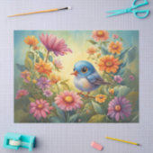 Big Mit Augen Baby Bird im Garten Seidenpapier (Basteln)