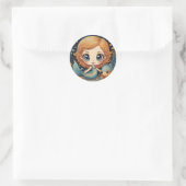 Big Mit Augen Mermaid Sticker (Tasche)