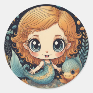 Big Mit Augen Mermaid Sticker
