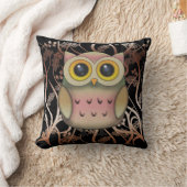 Big Mit Augen Owl Throw Kissen (Decke)