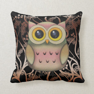 Big Mit Augen Owl Throw Kissen