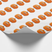 Big Mit Augen Pumpkin Geschenkpapier (Ecke)