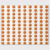 Big Mit Augen Pumpkin Geschenkpapier (Flach)