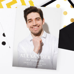 Big Mod Name Foto Abschluss Vertikale Ankündigunge Einladung