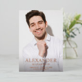 Big Mod Name Foto Ver Foto Graduate Ankündigung (Stehend vorne)