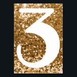Big Modern Number Imitats Gold Glitzer Tischnummer<br><div class="desc">Erstellen Sie Ihre eigenen Tischnummern. Trendy wirklich große Single Ziffern. Für größere Hochzeiten mit mehr Tischen können Sie die Größe des Schriftartes ändern. Sie können auch ein anderes Schriftart oder eine andere Farbe wählen, um Ihre Hochzeitssuite oder besondere Veranstaltung Anzug. Imitate Gold Konfetti Stil Glitzer mit einer weißen Zahl. Hochzeit...</div>