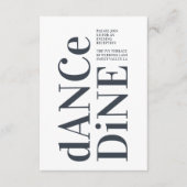 Big Monogram Modern Bold Simple Wedding Begleitkarte (Vorderseite)