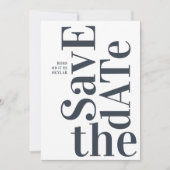 Big Monogram Modern Simple Save The Date (Vorderseite)
