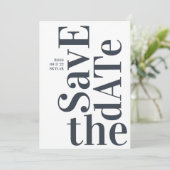 Big Monogram Modern Simple Save The Date (Stehend Vorderseite)