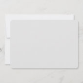 Big Monogram Wedding Black n White Einladungen (Rückseite)