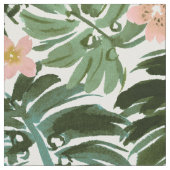 BIG MOOD Monstera Floral Tropical Stoff (Nahaufnahme)