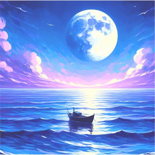 Big Moon Aufkleber (Vorderseite)