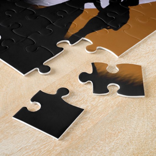 Big Moon, Dunkler Sonnenuntergang - Puzzle (Seite)