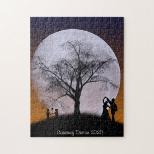 Big Moon, Dunkler Sonnenuntergang - Puzzle
