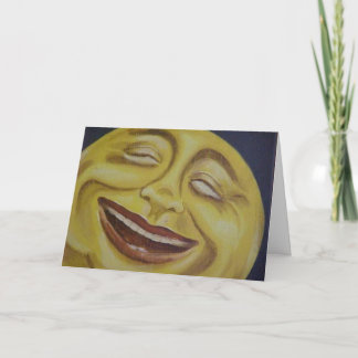 Big Moon Face Karte