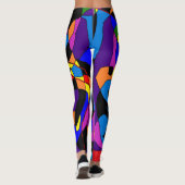 BIG MOSAIC MIXED COLORED PATTERS LEGGINGS (Rückseite)