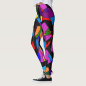 BIG MOSAIC MIXED COLORED PATTERS LEGGINGS (Links)