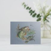 Big Mouth Bass Postkarte (Stehend Vorderseite)