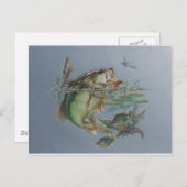 Big Mouth Bass Postkarte (Vorne/Hinten)