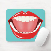 Big Mouth Cool Mouse Pads Funny Niedlich Mousepads (Mit Mouse)