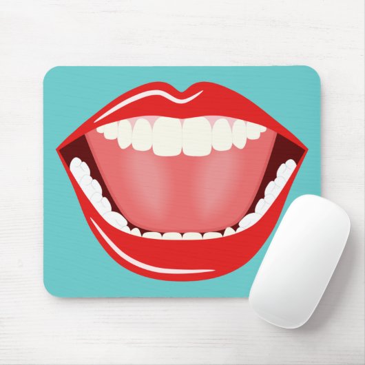 Big Mouth Cool Mouse Pads Funny Niedlich Mousepads (Mit Mouse)
