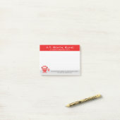 Big Mouth Dental Dentist Kleine Post-it®-Notizen Post-it Klebezettel (Auf Schreibtisch)