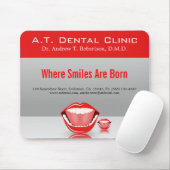 Big Mouth Dental Dentist Standard Mousepads (Mit Mouse)