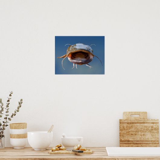 Big Mouth Fishing Poster (Küche)