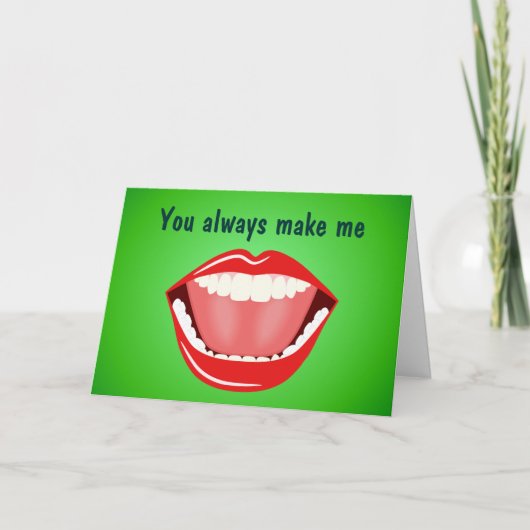 Big Mouth Friendship Thank You Cards Dankeskarte (Vorderseite)
