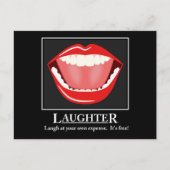 Big Mouth Funny Laghter Motivierend Postkarten (Vorderseite)