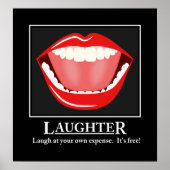 Big Mouth Funny Spaß Laghter Motivierend Poster (Vorne)