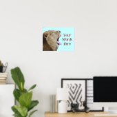 Big Mouth Lion Poster Print (Heimbüro)