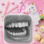 Big Mouth Square Paper Plates Pappteller (Party)