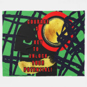 BIG MOVES Fleece Blanket (Vorderseite (Horizontal))