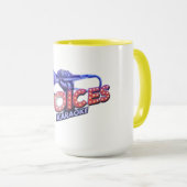Big mug Voices. Different colors. 443 ml. Tasse (VorderseiteRechts)