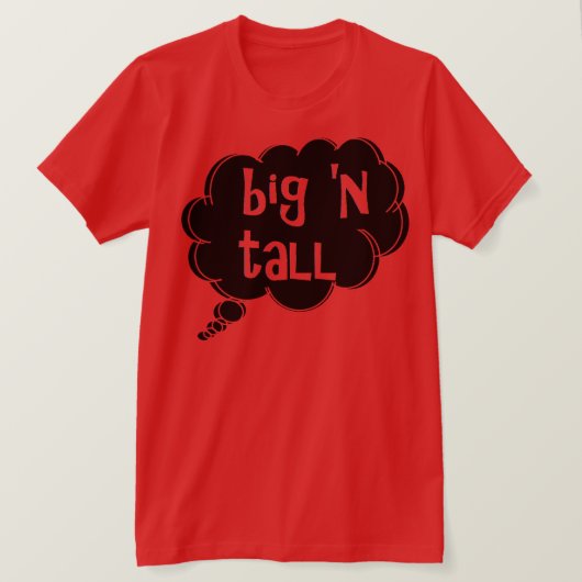 big 'n großer T - Shirt von dalDesignNZ (Design vorne)