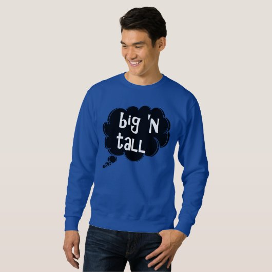 Big 'n Tall Sweatshirt von dalDesignNZ (Vorne ganz)