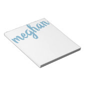 Big Name Light Blue Personalisiert Notizblock (angewinkelt)