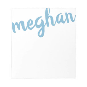 Big Name Light Blue Personalisiert Notizblock