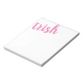 Big Name Pink Personalisiert Notizblock (Rotiert)