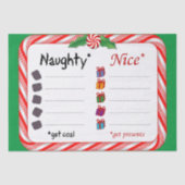 Big Naughty oder Nice Seidenpapier (Vorderseite)