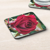 Big Net Rote Rose Blume Untersetzer Set (6) (Linke Seite)