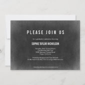 Big News Abschluss Ankündigung Einladung Chalk (Rückseite)